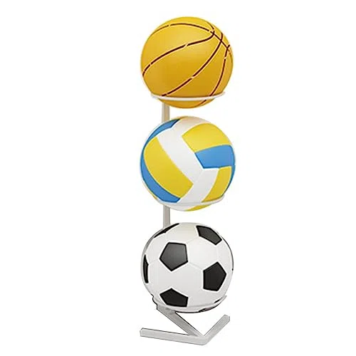 Stojak do przechowywania kul cielęcych – organizer na sprzęt sportowy, wytrzymały, regulowany, idealny na piłki, nietoperze i sprzęt, idealny do domowej siłowni lub obiektu sportowego