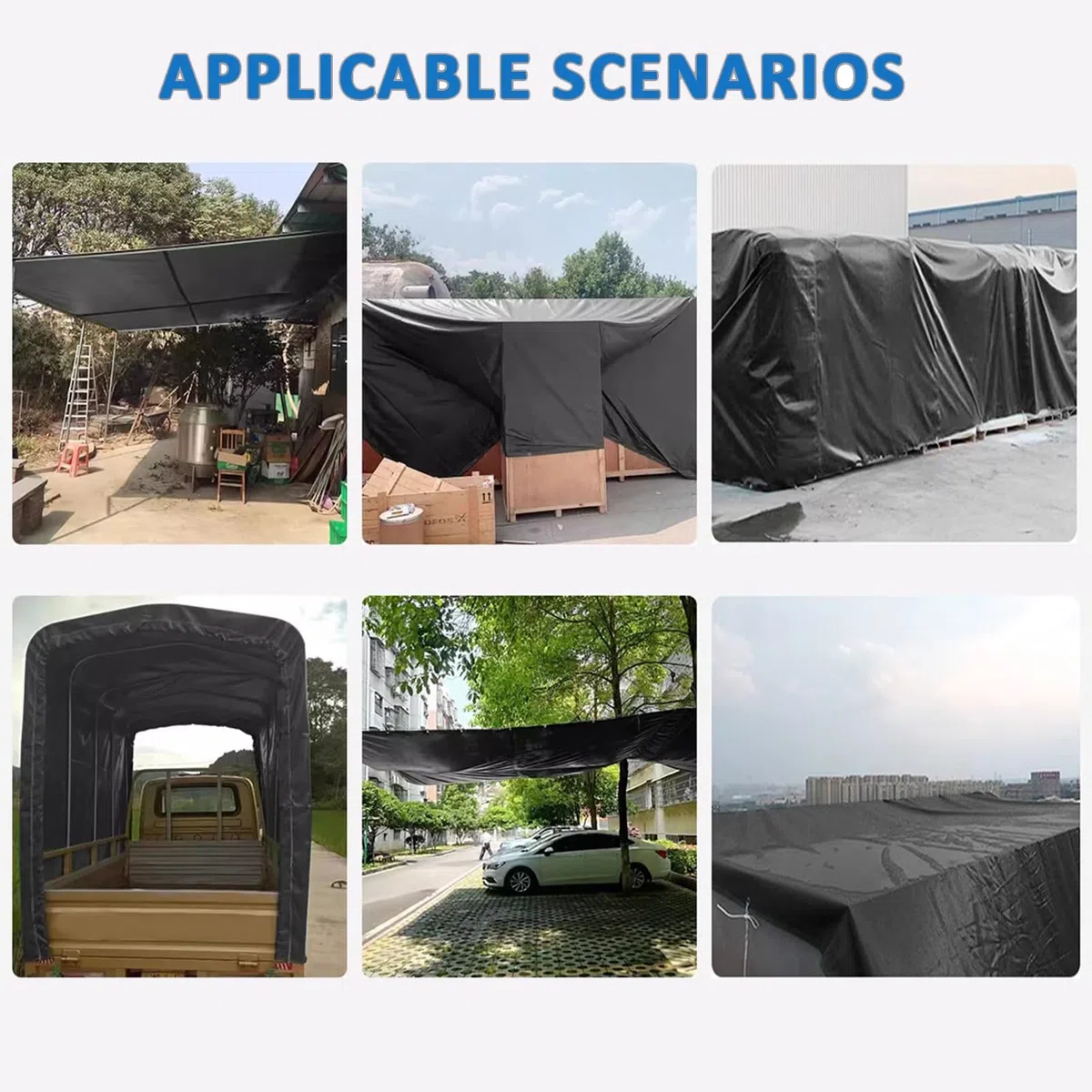 Pokrowiec na namiot kempingowy Arpaulin Furniture Caravan, wytrzymały, 500 g/m², z wzmocnionymi oczkami(2x3m)