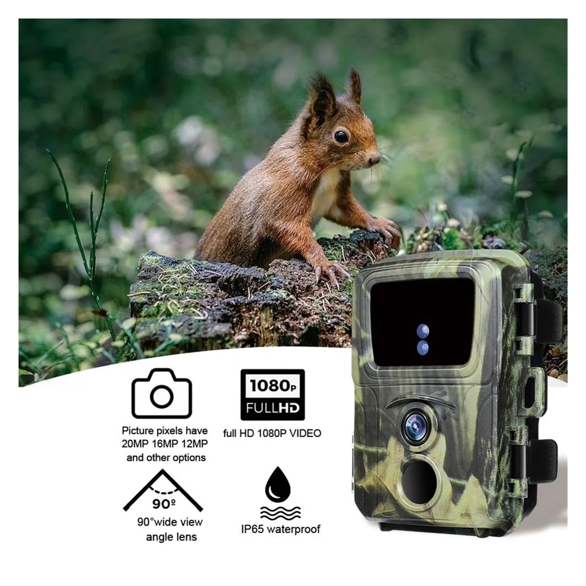 Mini Kamera Myśliwska Trail 20MP 1080P Dzika Pułapka Na Zdjęcia Mini600 Kamery Dzikich Zwierząt Leśnych IP65 Wodoodporny Tor Nadzoru Wysoka Rozdzielczość