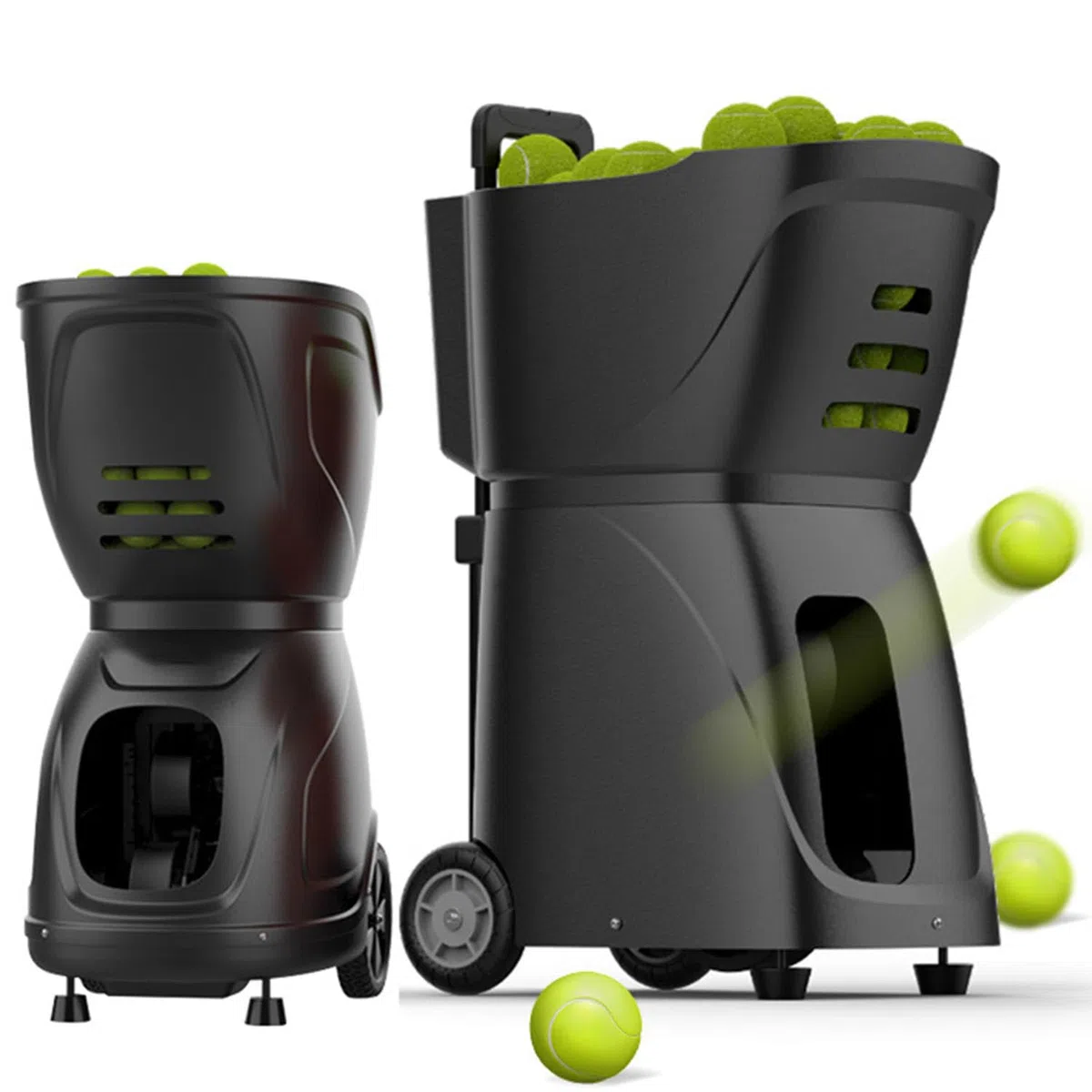 Szybka wyrzutnia piłek tenisowych PT-Smart: profesjonalna i przyjazna dla początkujących maszyna do treningu tenisa z inteligentną kontrolą aplikacji, do sesji treningowych tenisa/padla