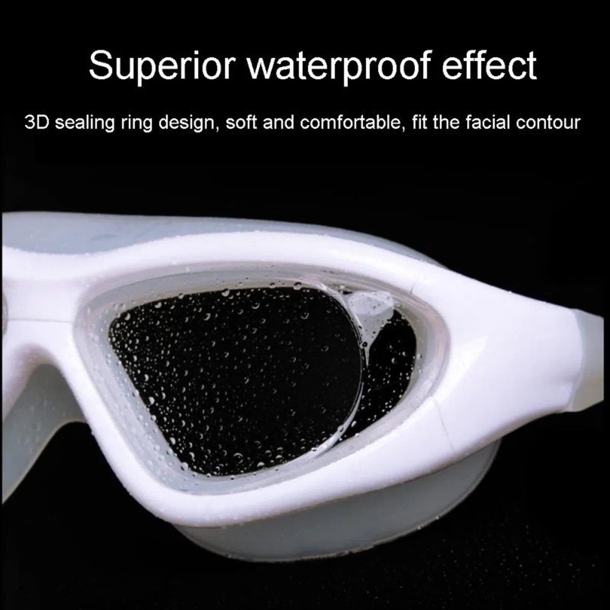 JINGYAN Okulary pływackie Swimming Goggles Men Women Teens Waterproof Swim Transparent Anti-fog Glasses Accessories